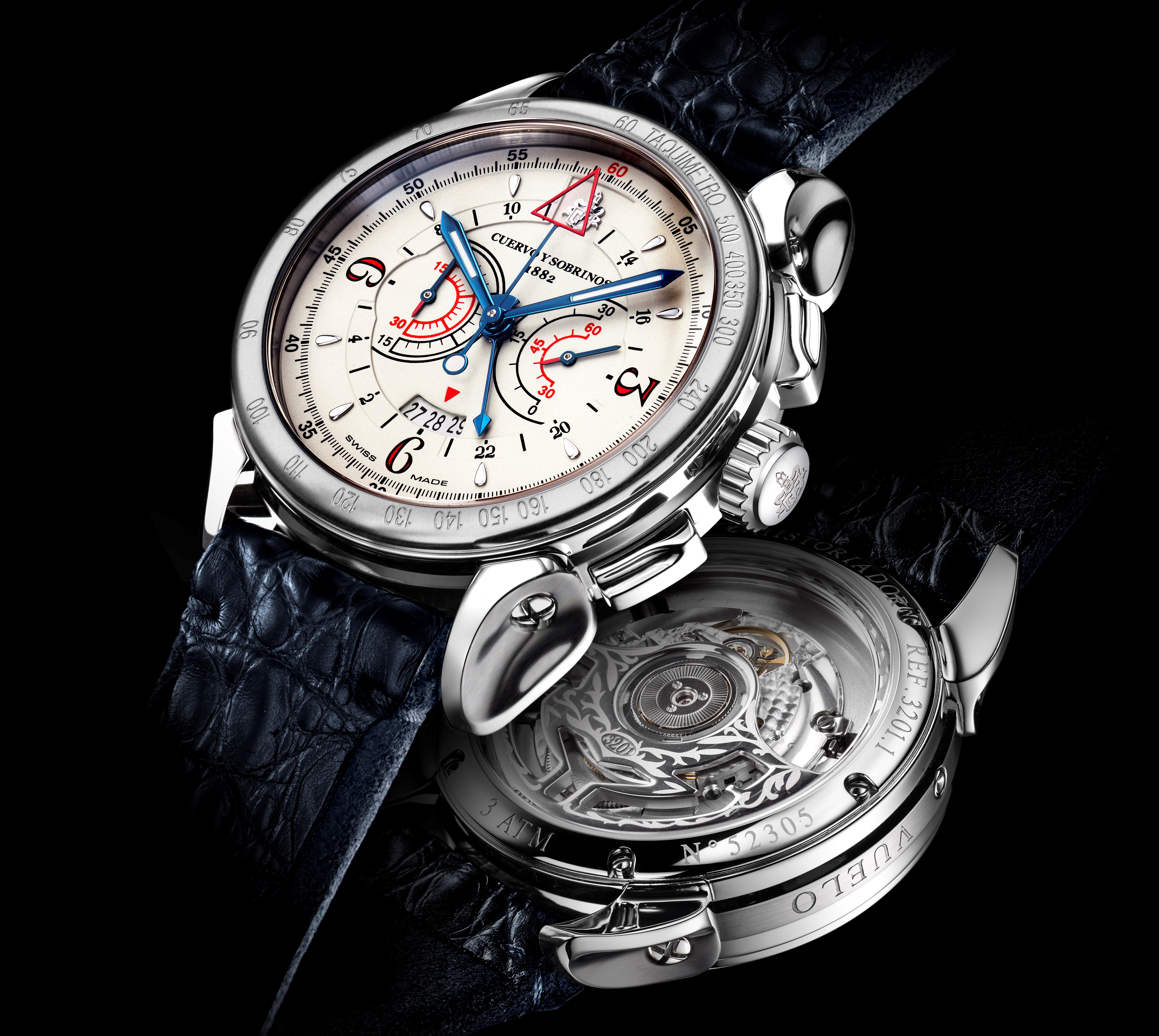 Cuervo y Sobrinos Vuelo Stainless Steel Ref.3201.1I – Exclusive Timepieces