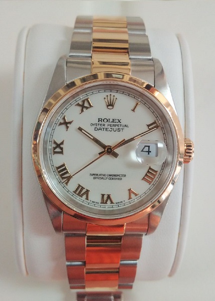 rolex datejust mens two tone